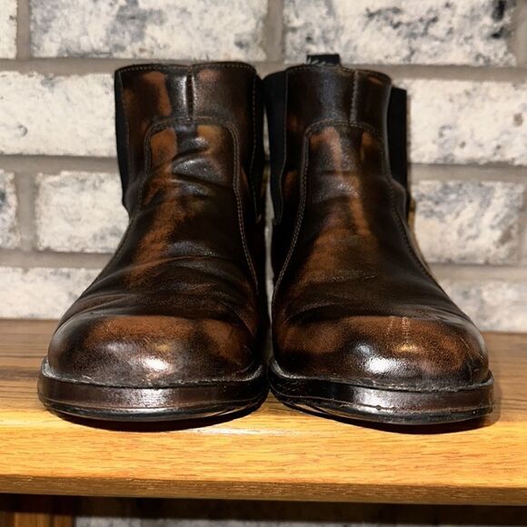 Dexter USA 11 Men’s Chelsea Genuine Leather Slip on Pull on Ankle Boots - Picture 2 of 12